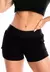 Short Saia Corrida Preto Com Tela REF: LX311 - Treine Linda 