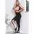 Calça legging preta com detalhe em rosê, parte de um conjunto fitness, modelo cropped, com uma mulher posando em ambiente interno.