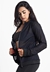 Casaco manga longa feminino Dry Fitness, em material respirável, com zíper, ideal para atividades físicas.