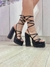 Tacones Bratz Negros con trenza romana