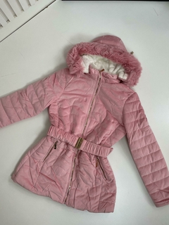PARKA PELUCIADA COM CINTO - loja online