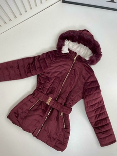 PARKA PELUCIADA COM CINTO na internet