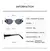 Gafas De Sol Mujer Estilo Vintage UV400 Marco Ovalado Fotograma Completo - comprar en línea