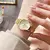 Relojes De Mujer Estilo Simple Color Sólido Hebilla Plegable Simple Cuarzo en internet