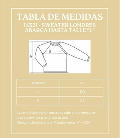 14321 - Sweater Londres en internet
