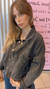 CAMPERA JEAN NEGRA OVERSIZE STRASS - comprar online