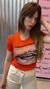 REMERA CORTA INDOMINATED WOMAN - I love Juana Lanus