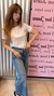JEAN CROP AZUL DESCOSIDO ABAJO - comprar online