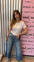 JEAN CROP AZUL DESCOSIDO ABAJO en internet