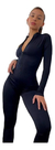 Catsuit Black Enterizo Mono Manga Larga Con Cierre Lycra en internet