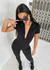 Catsuit Black Enterizo Mono Manga Larga Con Cierre Lycra - THE RFS ARGENTINA