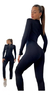 Catsuit Black Enterizo Mono Manga Larga Con Cierre Lycra - comprar online