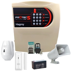 KIT PANEL DE ALARMA PROTEC 5 RESIDENCIAL INALAMBRICO
