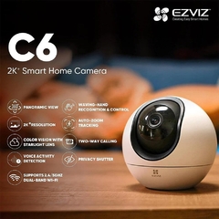 CÁMARA DE SEGURIDAD DOMESTICA INTELIGENTE 6C 2K+ EZVIZ - comprar online