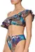 BIKINI ONE SHOULDER FRILL BRA RAINBOW ROOM en internet