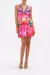 SHORT FLARED DRESS W/ HARDWARE FLIGHT OF THE FLAMINGO