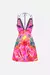 SHORT FLARED DRESS W/ HARDWARE FLIGHT OF THE FLAMINGO en internet