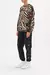 OVERSIZED SWEAT WITH CONTRAST STRIPE KNIGHTS OF JAGGIS TABLE - Boutique Narita