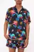 SHORT SLEEVE BUTTON THROUGH SHIRT NAUGHTY NEON - Boutique Narita