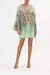 V-NECK FLARED SLEEVE MINI DRESS LOST CITY