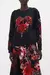 ROUND NECK SWEATER - BLACK SISTERHOOD OF THE ROSE