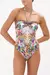 BANDEAU ONE PIECE WITH RING TRIM MERRY GO ROUND