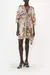 SHORT LACE UP KAFTAN LEOS BOUQUET