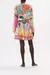 SHIRRED RELAXED SHORT DRESS MEET ME IN THE GARDEN - comprar en línea