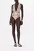 PLUNGE NECK HALTER ONE PIECE FLOWERS OF NEPTUNE - comprar en línea