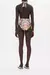 PLUNGE NECK HALTER ONE PIECE FLOWERS OF NEPTUNE - Boutique Narita