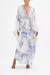 LONG KAFTAN WITH WAIST DETAIL PAINT ME POSITANO