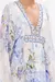 LONG KAFTAN WITH WAIST DETAIL PAINT ME POSITANO - tienda en línea