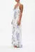 V NECK FULL LENGTH BIAS SLIP DRESS PAINT ME POSITANO - Boutique Narita