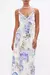 V NECK FULL LENGTH BIAS SLIP DRESS PAINT ME POSITANO - tienda en línea