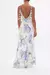 V NECK FULL LENGTH BIAS SLIP DRESS PAINT ME POSITANO - comprar en línea