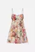 GATHERED BUST TIERED MINI DRESS FRIENDS WITH FRESCOS en internet