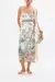 LONG DRAPED SARONG PLUMMES AND PARTERRES