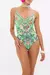 WIRED V-NECK ONE PICE PORCELAIN DREAM