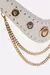 BELT W/LEOPARD HARDWARE AND CHAINS SOLID WHITE - comprar en línea
