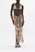 TWIST FRONT LONG SKIRT FLOWERS OF NEPTUNE