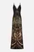 Imagen de V NECK LONG BIAS SLIP DRESS WITH TRAIN NOUVEAU NOIR