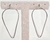 Argola Tranqueta Oval Ródio Branco - comprar online