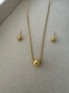 Colar Bola Lisa Banhado a Ouro 18K - loja online