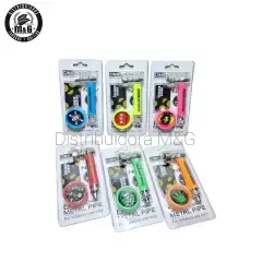 PIPA METAL FLUO CON PICA COLORES
