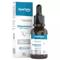 Melatonina Gotas 30ml Sabor Camomila Alta Concentração 0,21mg por Porção - ApisNutri