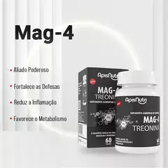 MAG-4 com Treonina 610mg 60 Cáps - ApisNutri na internet