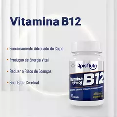 Suplemento de Vitamina B12 280mg 60 Cáps - ApisNutri na internet