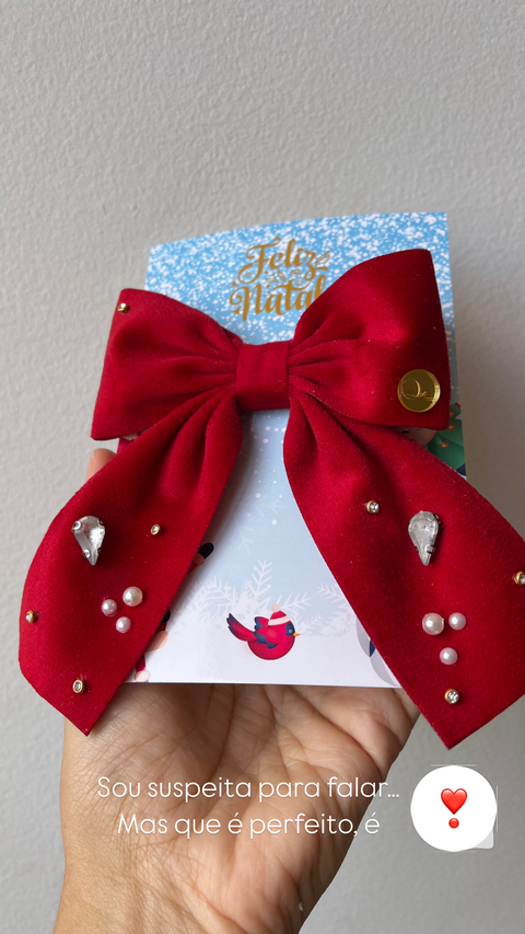 Laço Apliques Natal