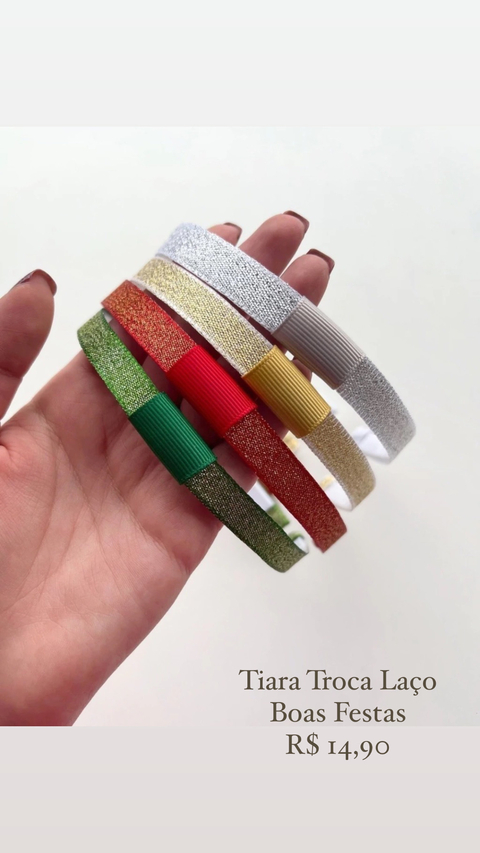 Tiara troca laço