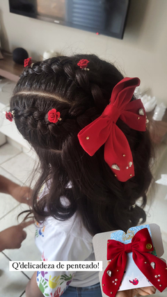 Laço Apliques Natal - Qlaço
